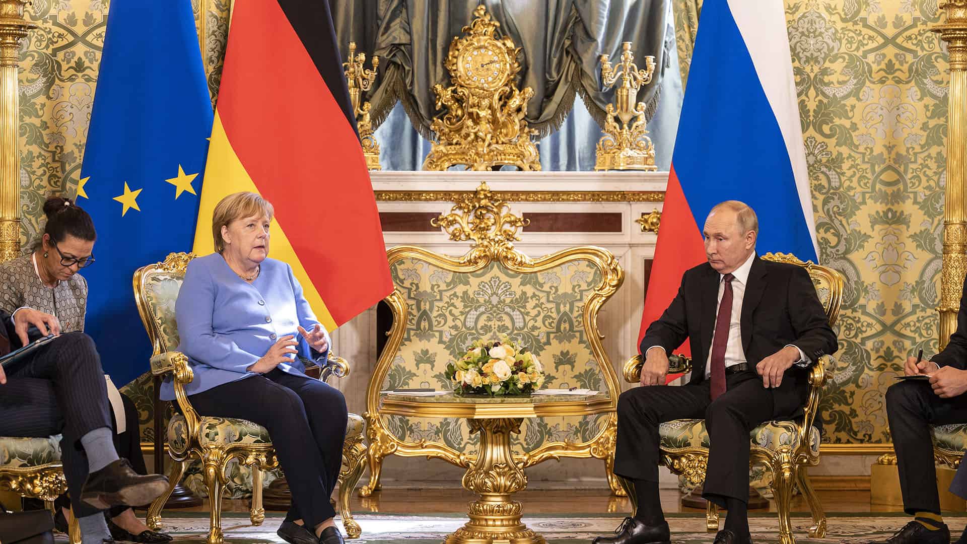 Angela Merkel et Vladimir Poutine