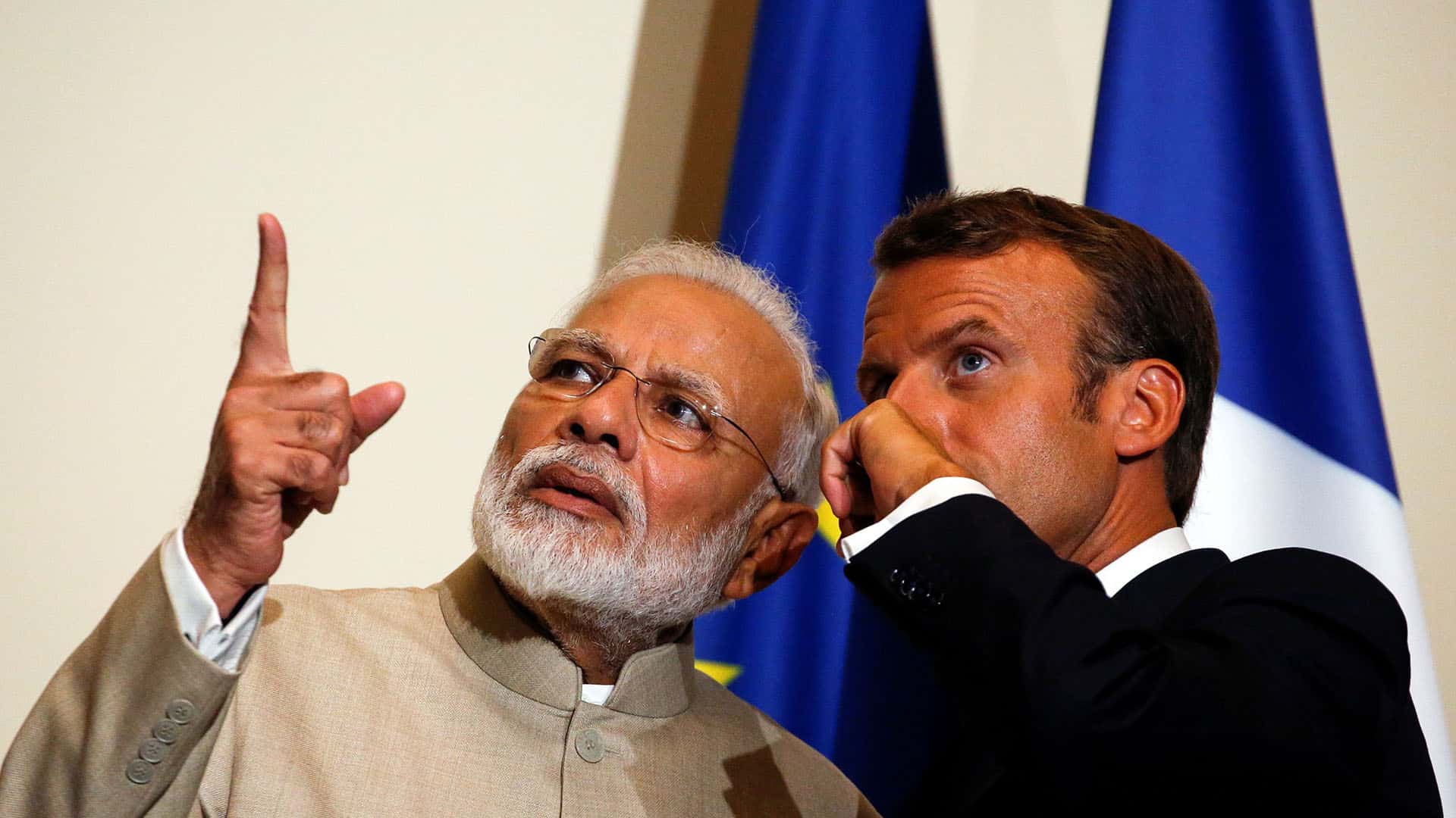 Nerndra Modi - Emmanuel Macron