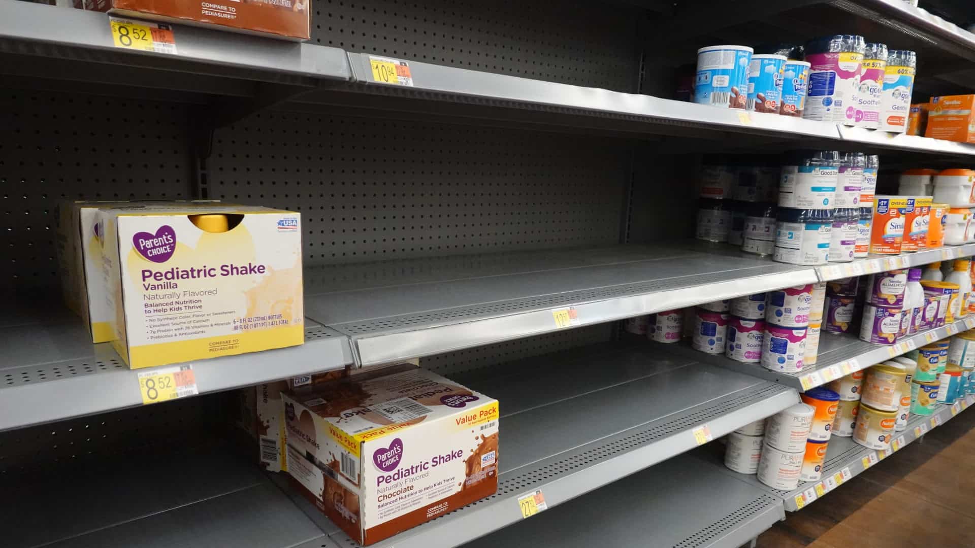 Pénurie de lait en poudre