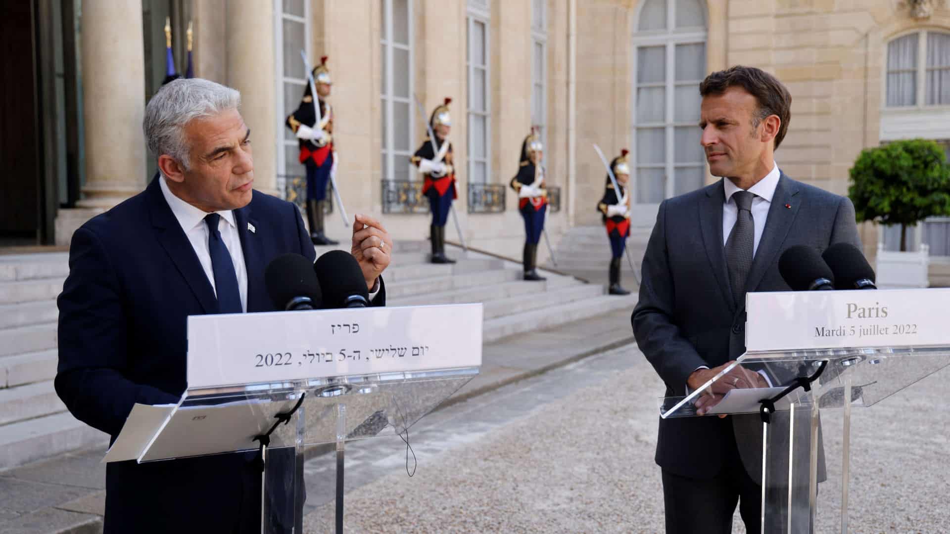 Yaïr Lapid - Emmanuel Macron