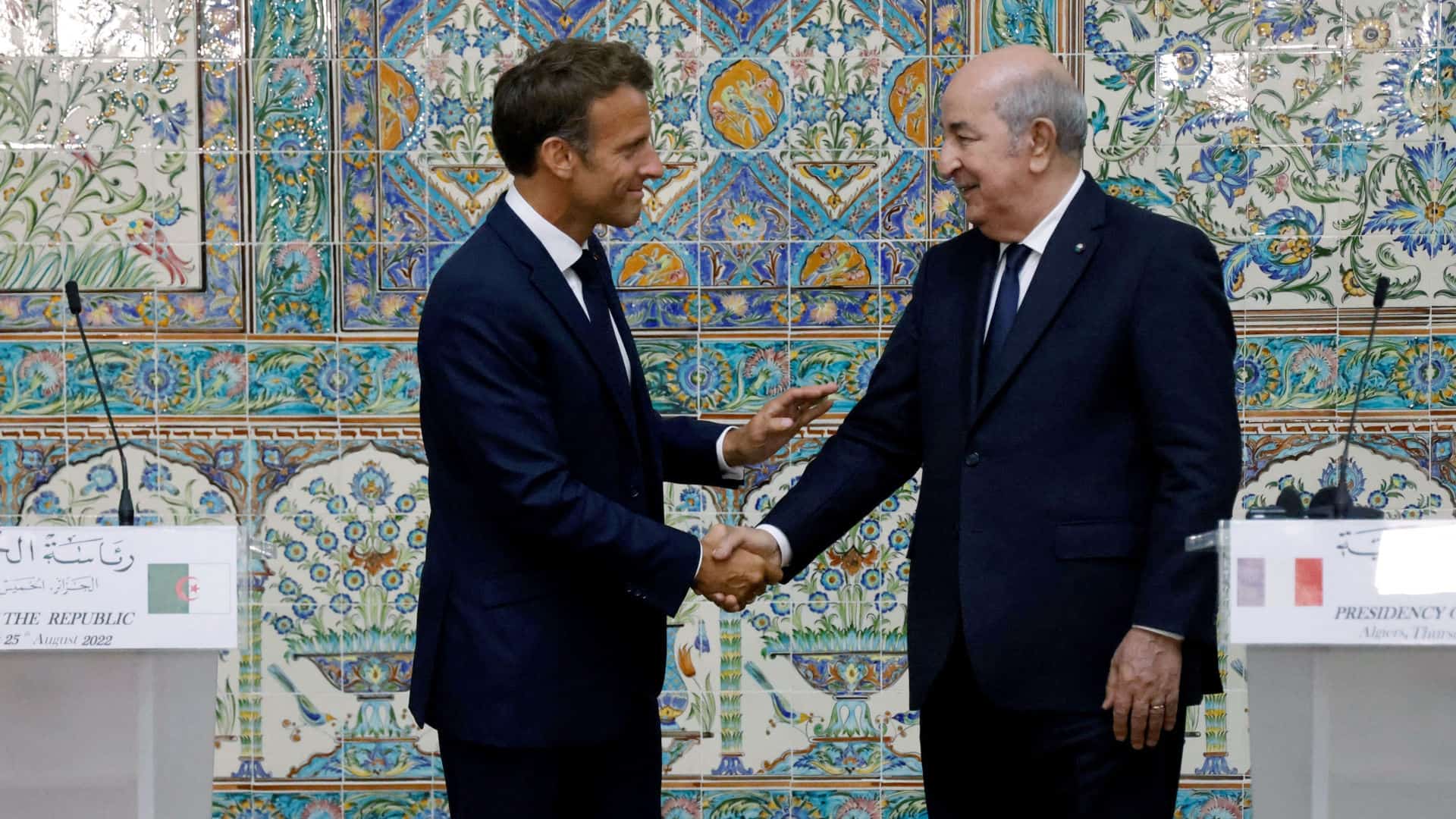 Emmanuel Macron - Abdelmadjid Tebboune